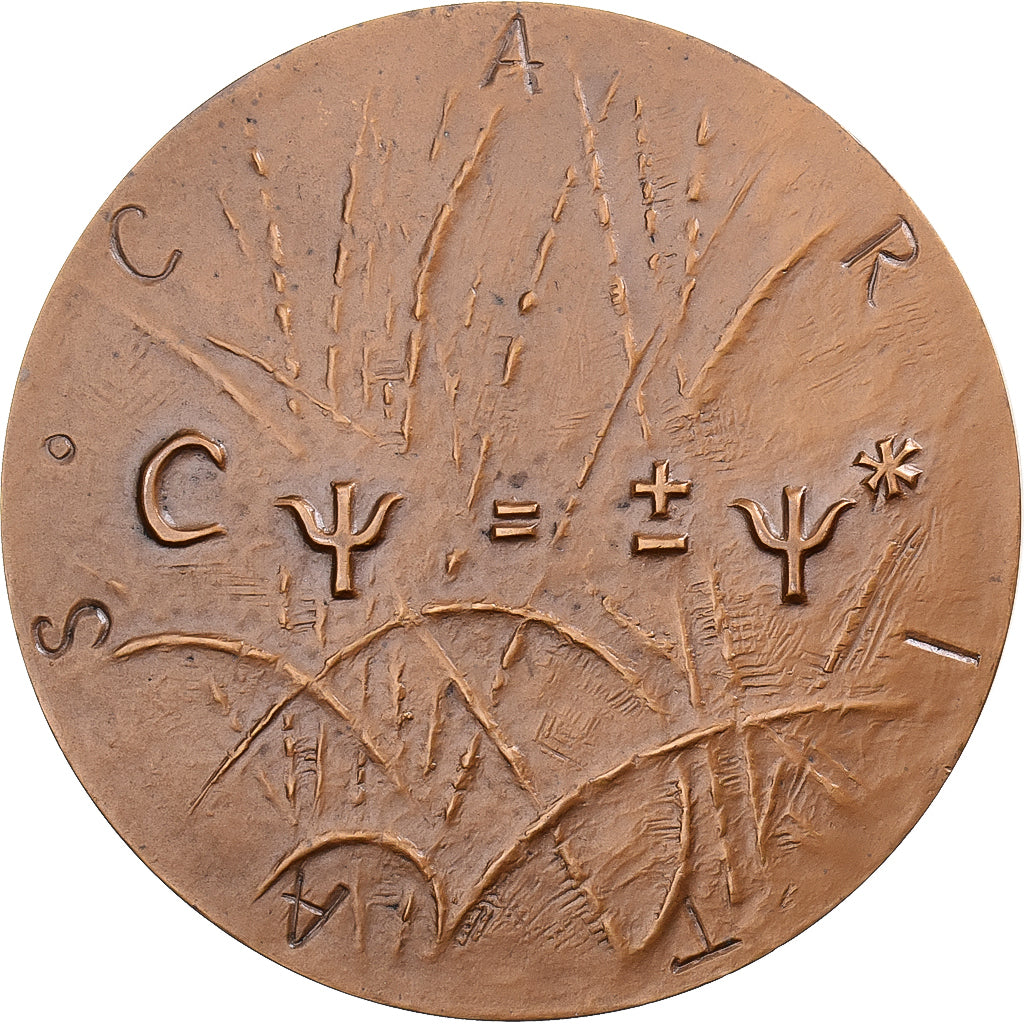 Francia, medaglia, Robert Oppenheimer, 1967, Bronzo, Engels, SPL