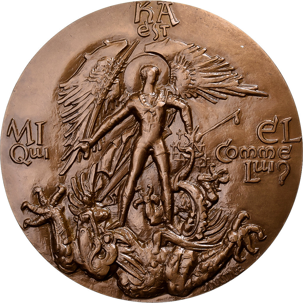 France, Médaille, Le Mont Saint-Michel, 1966, Bronze, SPL, Anastase