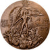 France, Médaille, Le Mont Saint-Michel, 1966, Bronze, SPL, Anastase