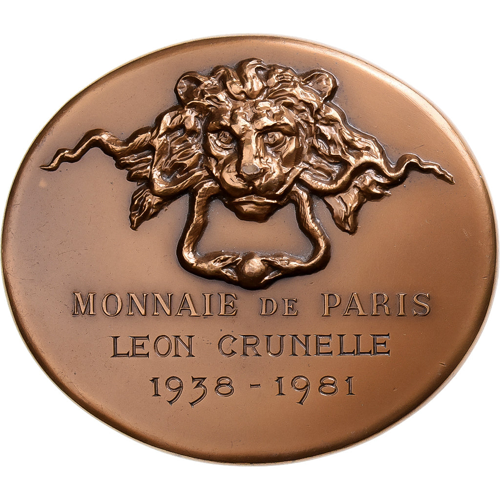 France, Medal, Monnaie de Paris, Monument Lion, 1981, Bronze, Joly, MS(63)