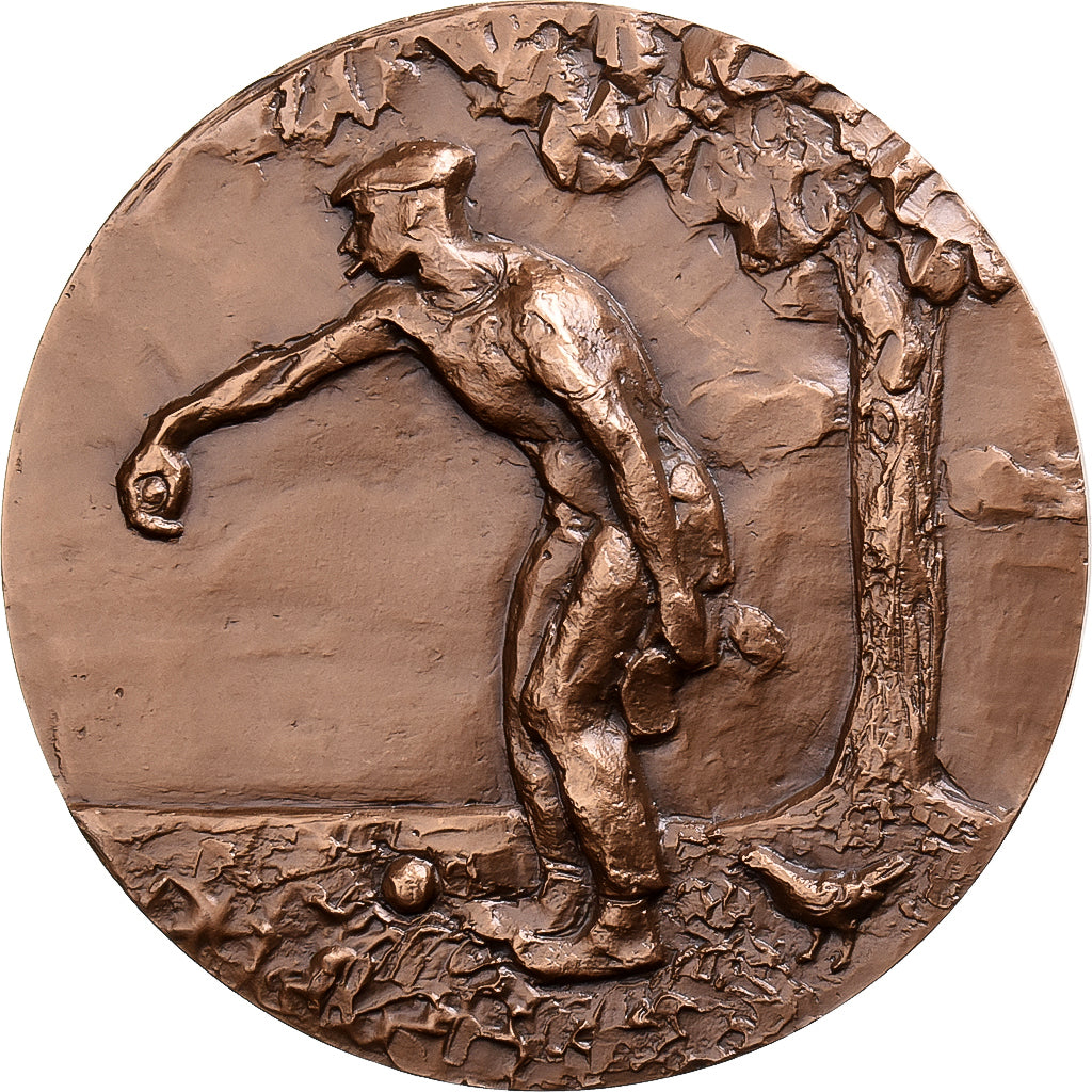 Francia, medaglia, La Pétanque, 1978, Bronzo, Peltier, SPL