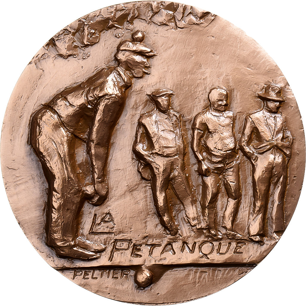 Francia, medaglia, La Pétanque, 1978, Bronzo, Peltier, SPL
