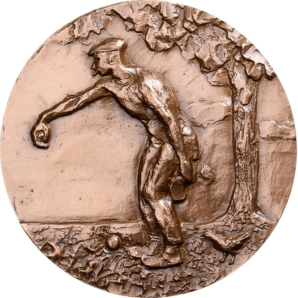 Francia, medaglia, La Pétanque, 1978, Bronzo, Peltier, SPL