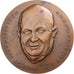Francia, medaglia, Khrouchtchev à Paris, 1960, Bronzo, MDP, SPL