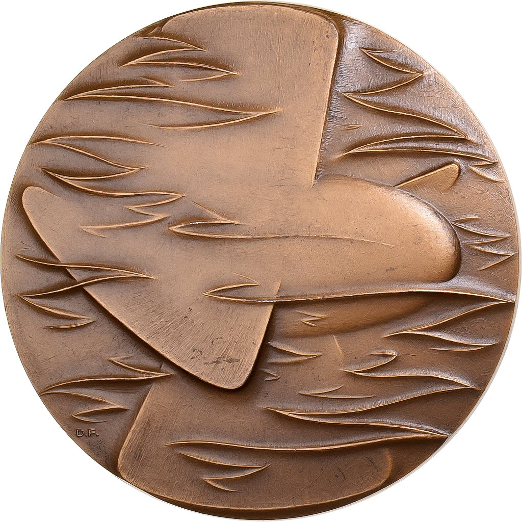 Francia, medaglia, Usine marémotrice de la Rance, 1966, Bronzo, Flourat, SPL