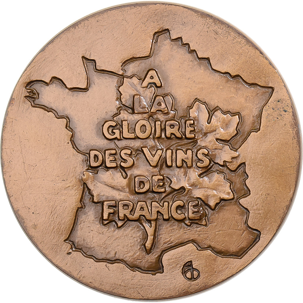 Francia, medaglia, De Terre en Vigne, 1969, Bronzo, MDP, SPL-