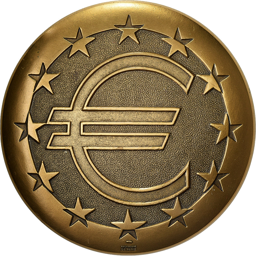 Francia, medaglia, Passage à l'Euro, 2002, Bronzo, MDP, SPL-