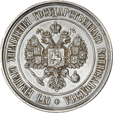 Russia, medaglia, Alexandre III, Horse Breeding, Undated (1891), Argento, SPL-