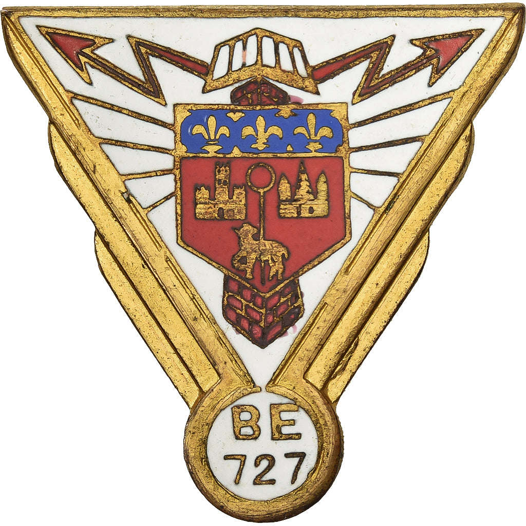 França, Insigne, Base Aérienne 727, Métal, Emaillée, AU(55-58)
