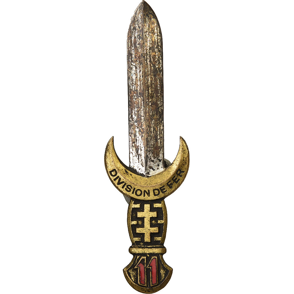 França, Insigne, 11ème Division de Fer, Métal, EF(40-45)