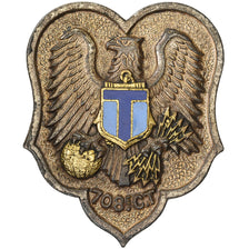 France, Insigne, 708ème Régiment de Transmission, Métal, TTB