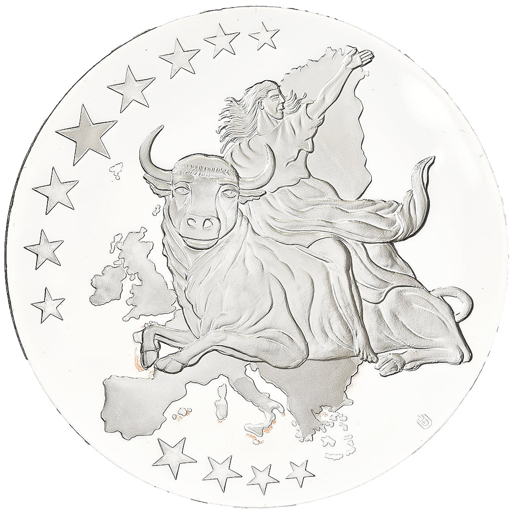 Finland, Medaille, Monnaies européennes, 2002, Verzilverd koper, UNC