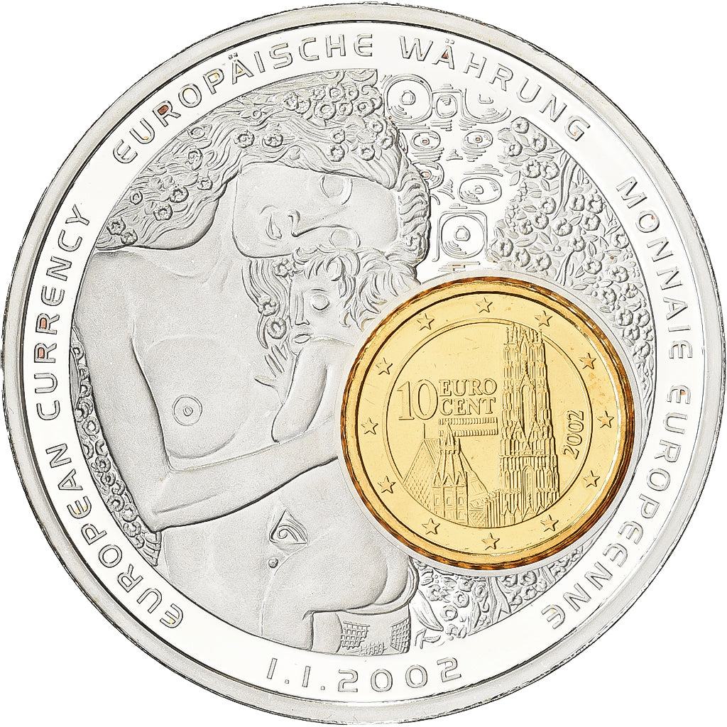 Austria, Medal, Monnaies européennes, 2002, Copper Plated Silver, MS(64)