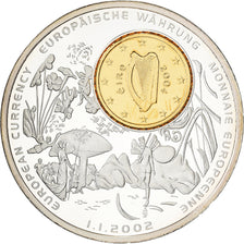 Ireland, Medaille, Monnaies européennes, 2002, Copper Plated Silver, UNZ+