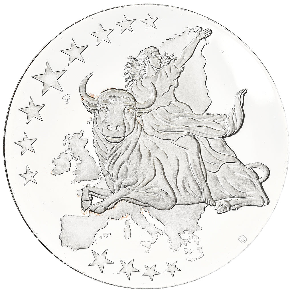 Allemagne, Médaille, Monnaies européennes, 2002, Cuivre plaqué Argent, SPL+