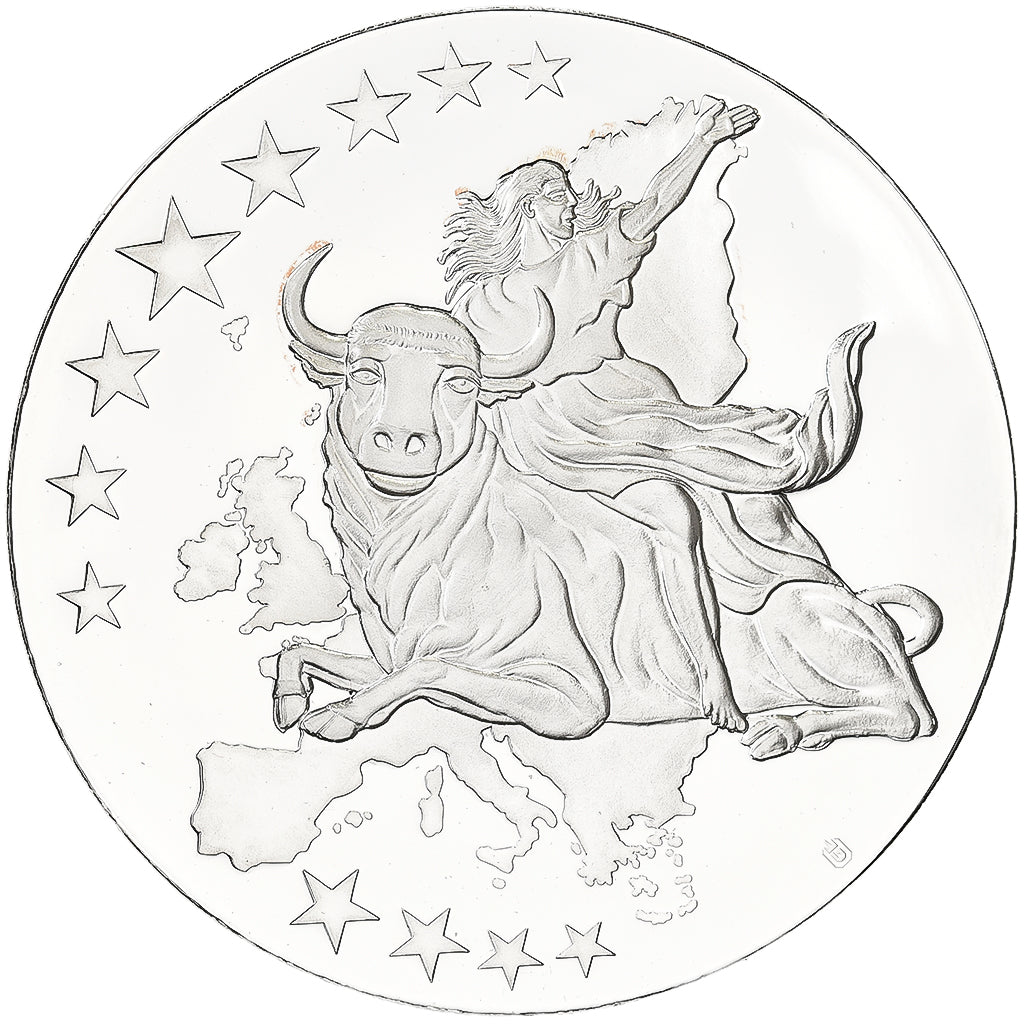 Italy, Medal, Monnaies européennes, 2002, Copper Plated Silver, MS(64)