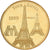 France, Medal, Paris - La Tour Eiffel, Copper-Nickel Gilt, MS(63)