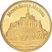 França, medalha, Le Mont Saint-Michel, Cobre-Níquel Dourado, MS(63)