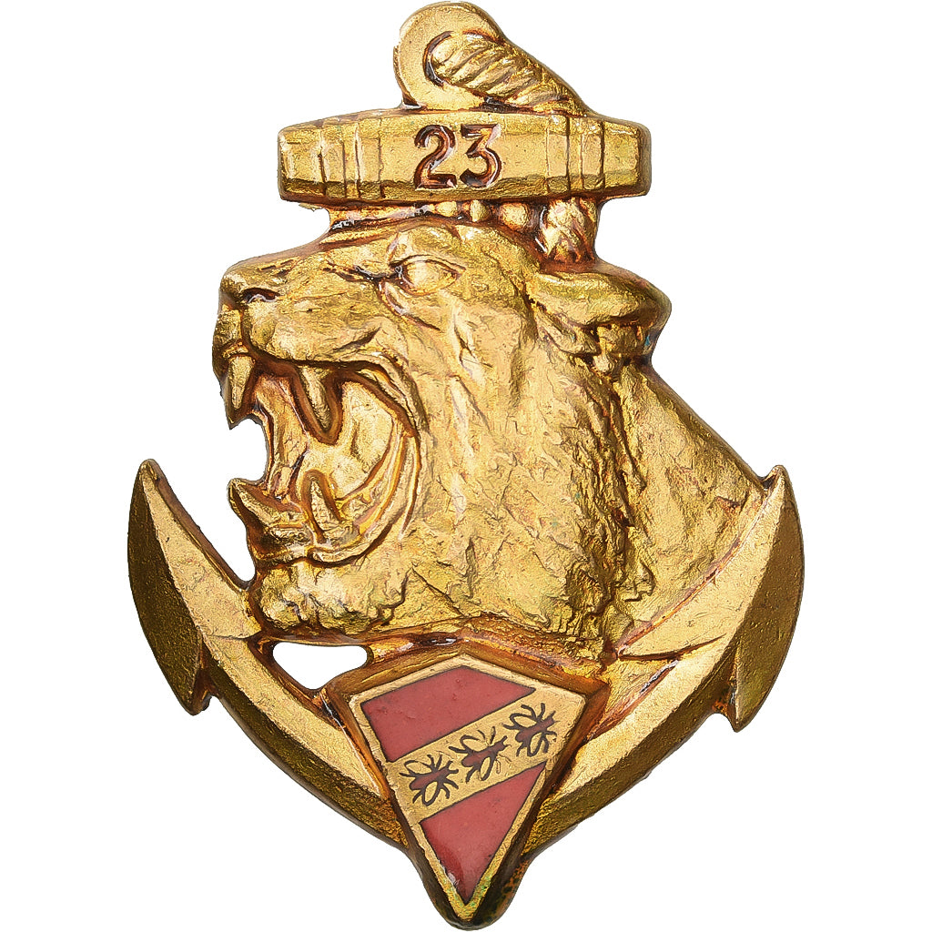 França, 23e Régiment d'Infanterie Coloniale, Military, Broche, Qualidade