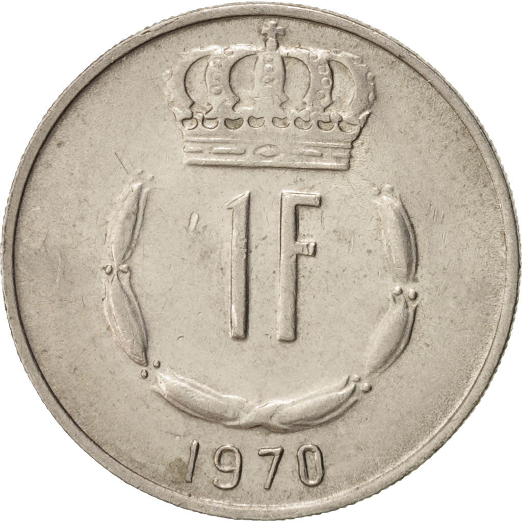 Coin, Luxembourg, Jean, Franc, 1970, EF(40-45), Copper-nickel, KM:55