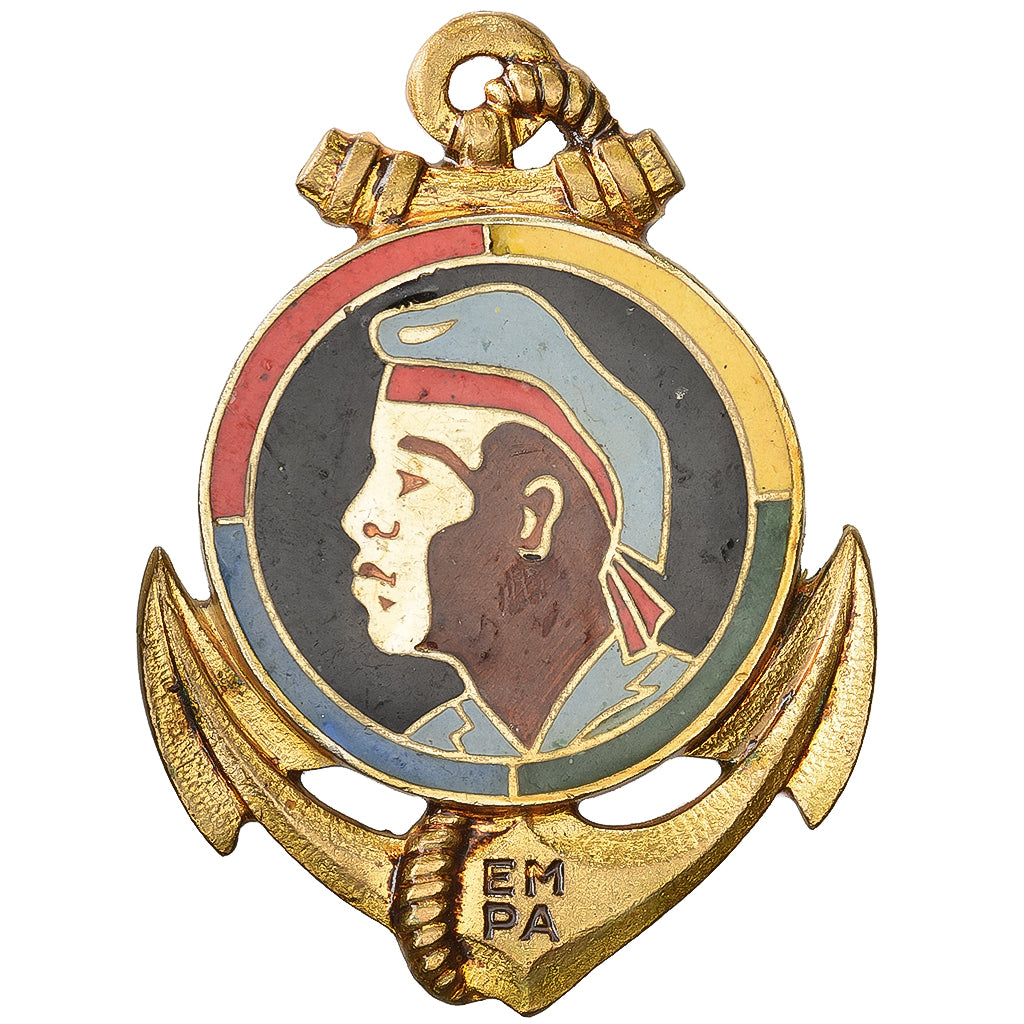 França, Ecole Militaire Préparatoire Africaine, Military, Broche, Qualidade