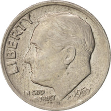 Münze, Vereinigte Staaten, Roosevelt Dime, Dime, 1967, U.S. Mint, Philadelphia