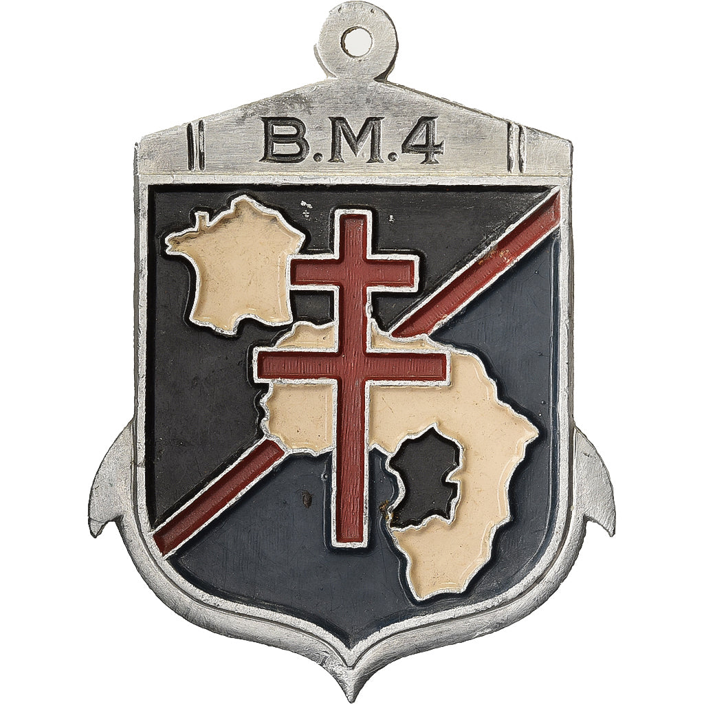 França, 4ème Bataillon de Marche, Military, Broche, Qualidade Excelente