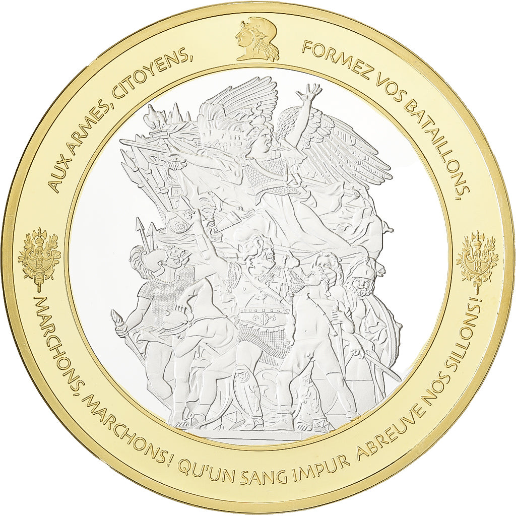 Frankrijk, Medaille, Les piliers de la République, Copper Clad Brass, Egalité