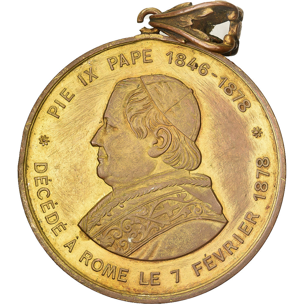CIUDAD DEL VATICANO, medalla, Mort de Pie IX, Election de Léon XIII, 1878