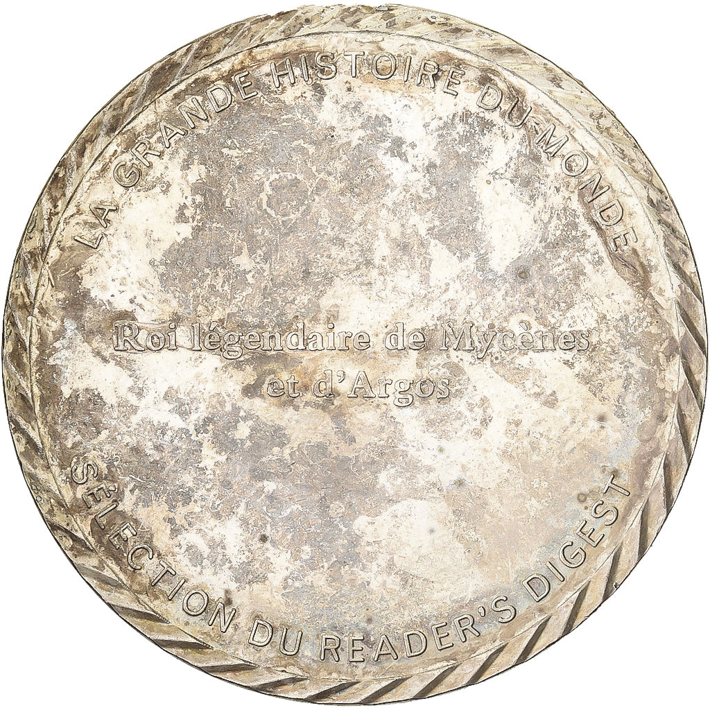 França, medalha, Mythologie Grecque, Agamemnon, Bronze Prateado, EF(40-45)