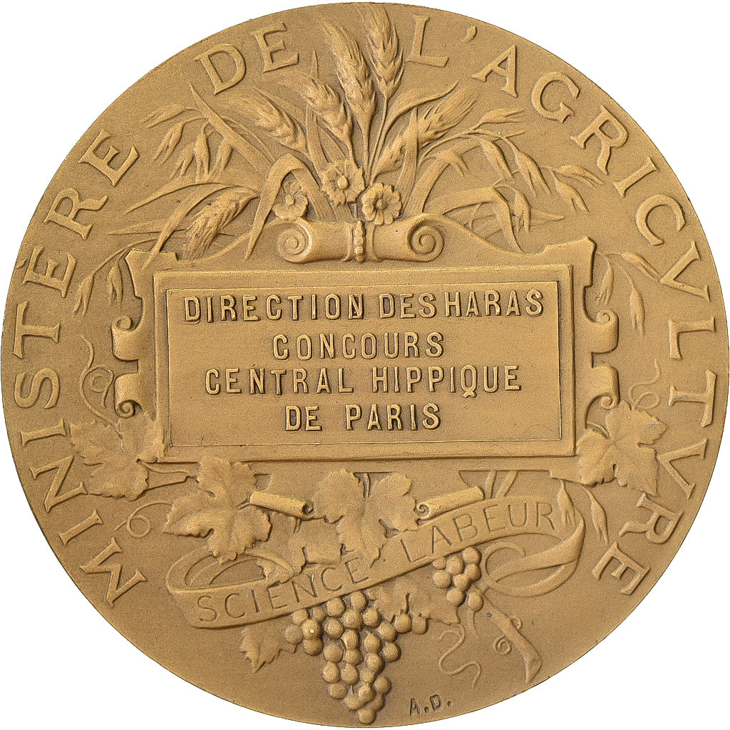 Francia, medaglia, Direction des Haras, Concours Central Hippique de Paris
