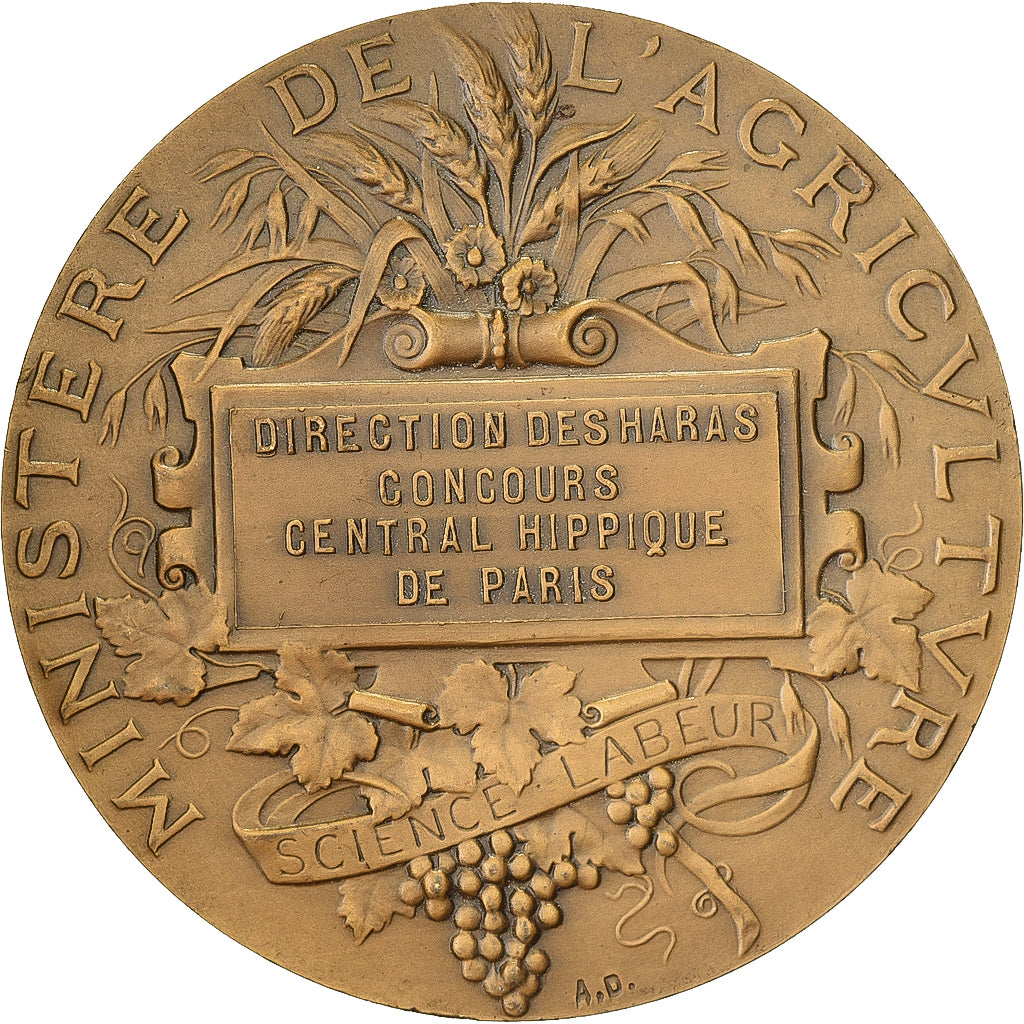 Francia, medaglia, Direction des Haras, Concours Central Hippique de Paris
