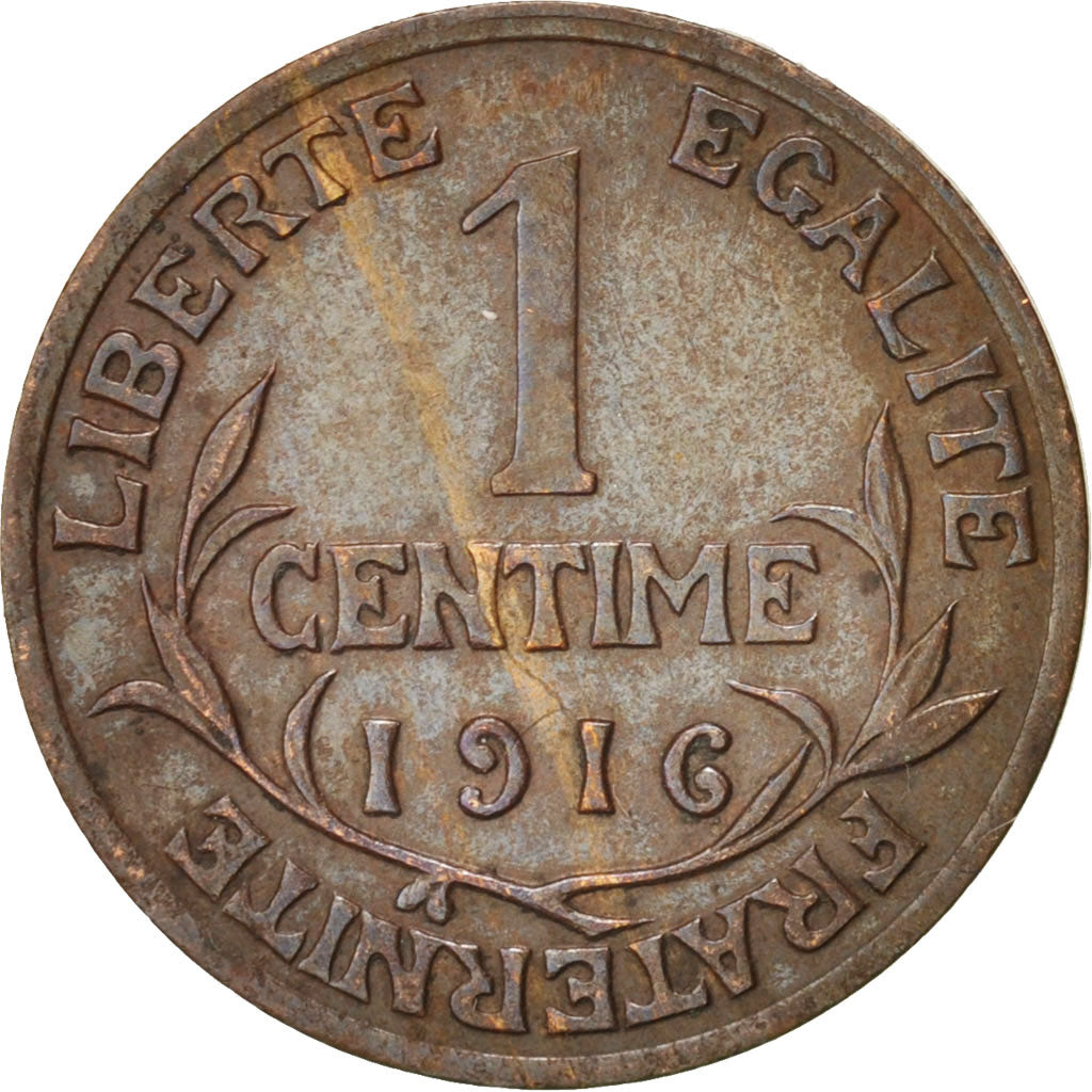 Monnaie, France, Dupuis, Centime, 1916, Paris, TTB+, Bronze, KM:840, Gadoury:90