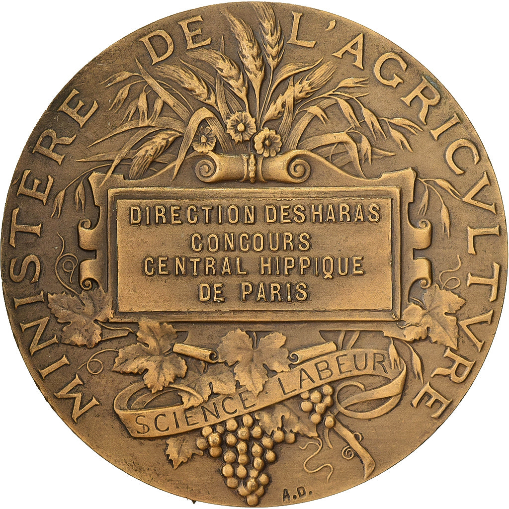 Francia, medaglia, Direction des Haras, Concours Central Hippique de Paris