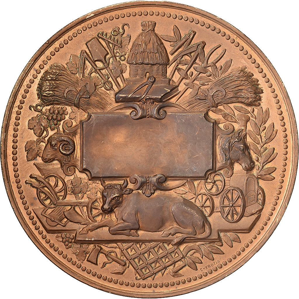 Francia, medaglia, Société des agriculteurs de France, Bronzo, Trotin, BB+