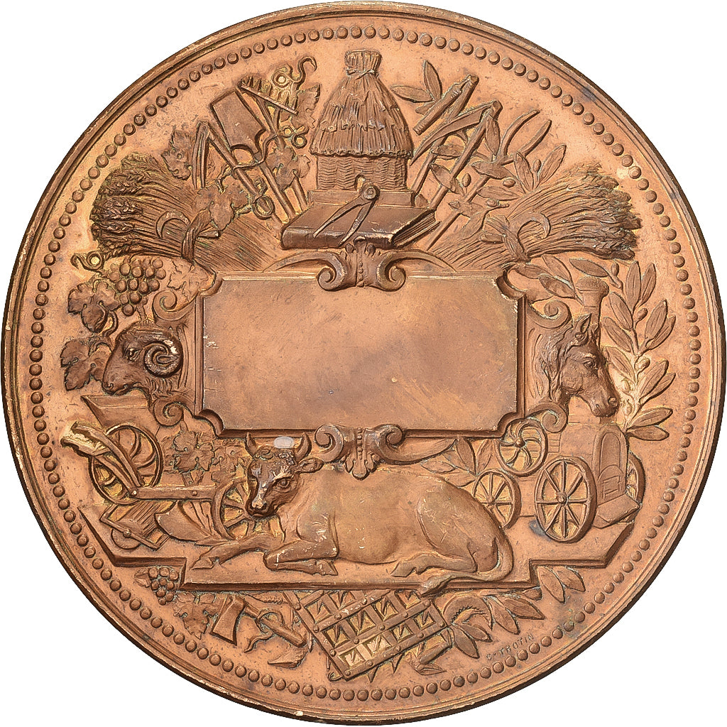 Francia, medaglia, Société des agriculteurs de France, Bronzo, Trotin, BB+