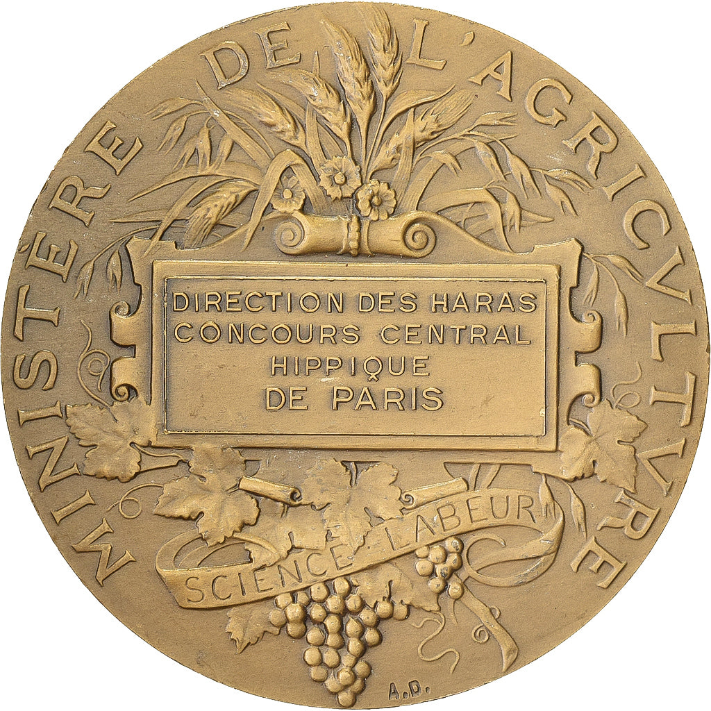 Francia, medaglia, Direction des Haras, Concours Central Hippique de Paris