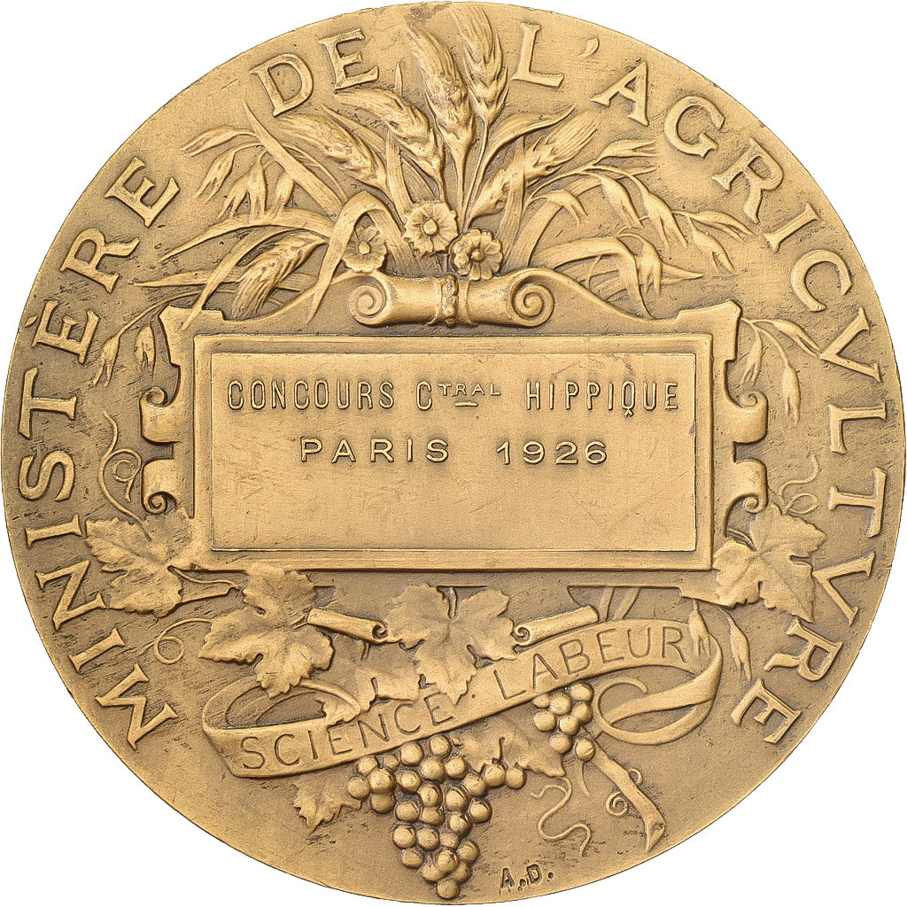Francia, medaglia, Direction des Haras, Concours Central Hippique de Paris