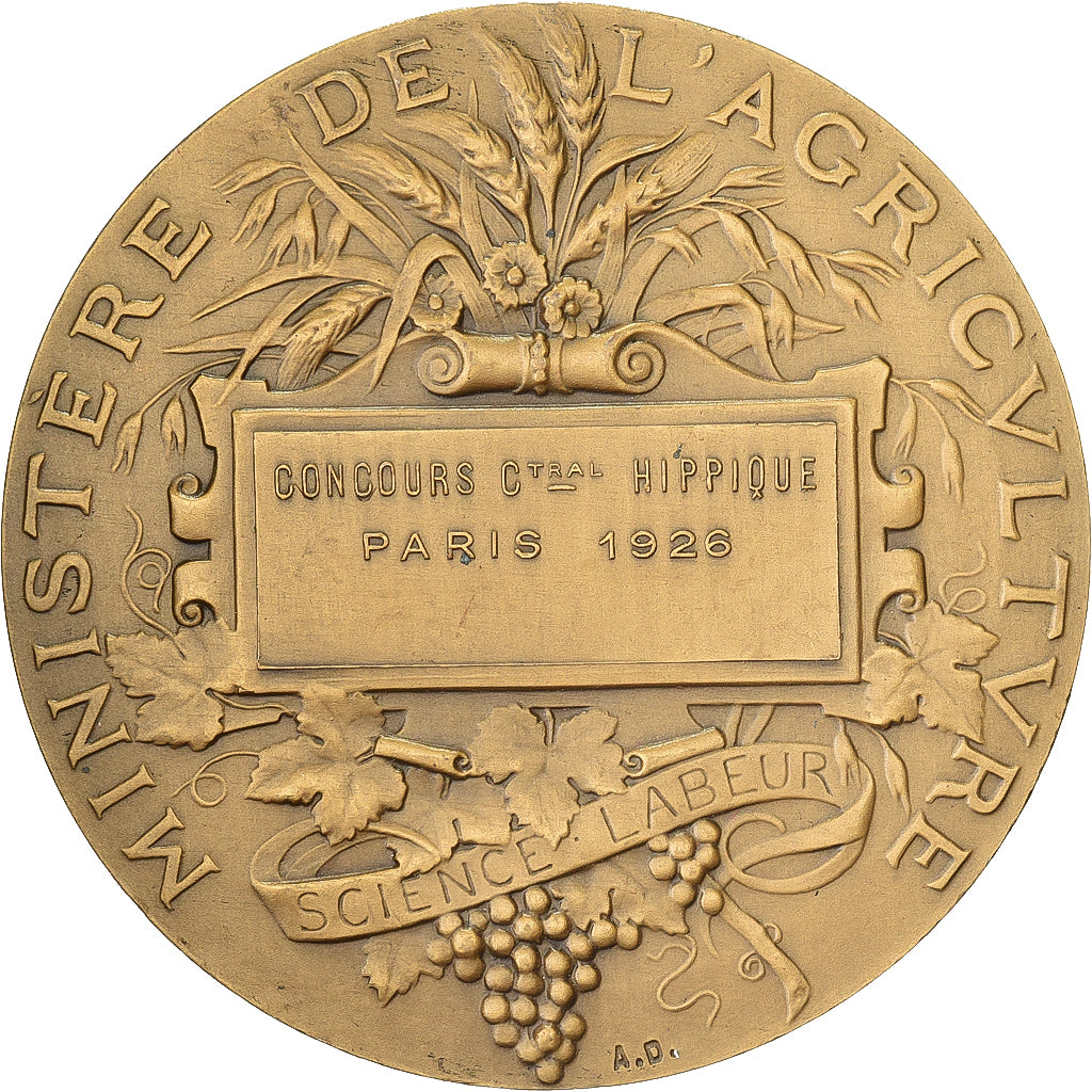 Francia, medaglia, Direction des Haras, Concours Central Hippique de Paris