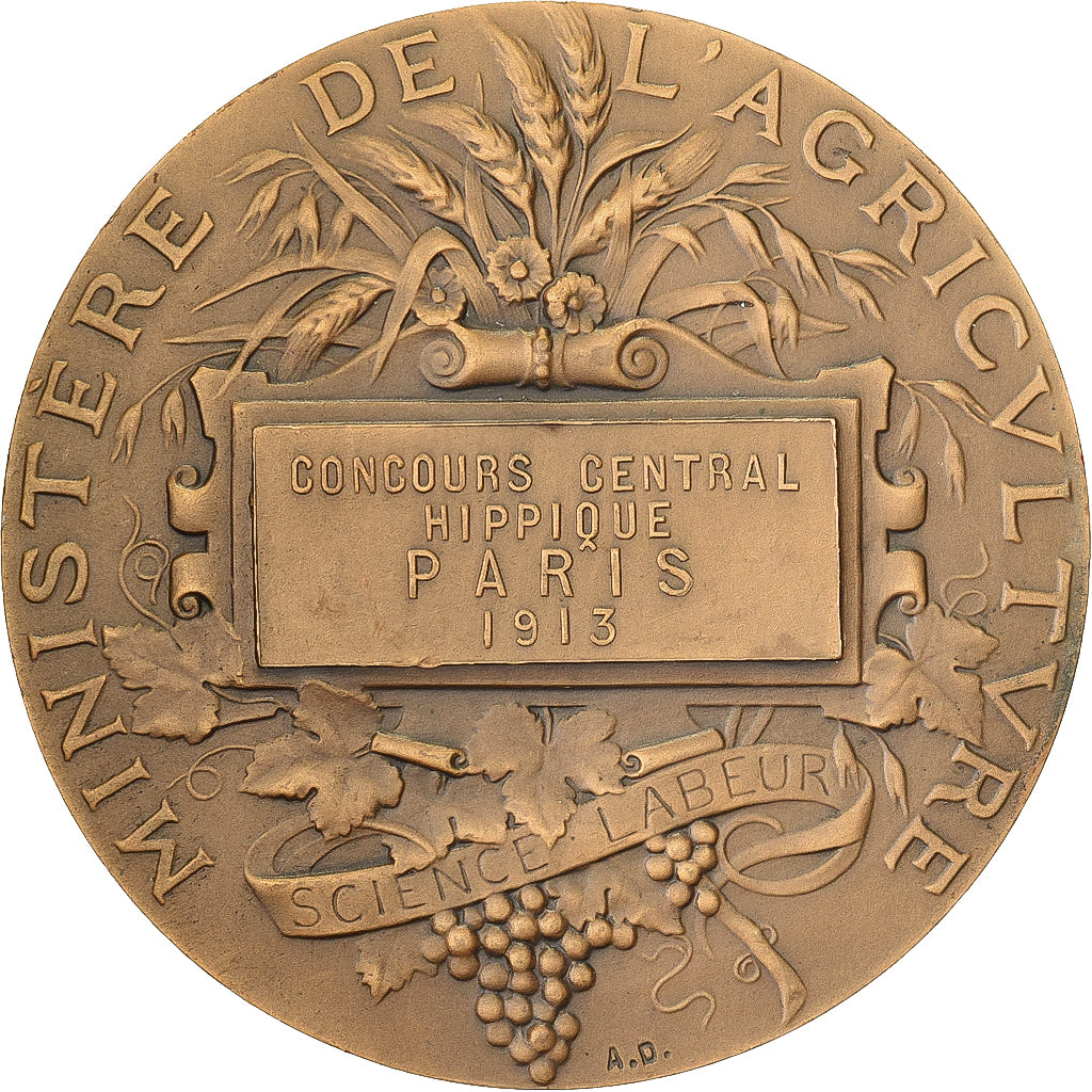 Francia, medaglia, Direction des Haras, Concours Central Hippique de Paris