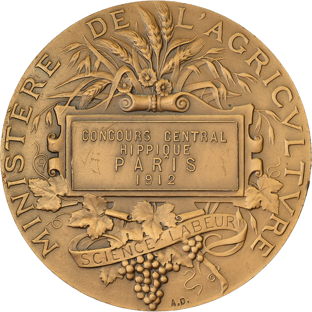 Francia, medaglia, Direction des Haras, Concours Central Hippique de Paris