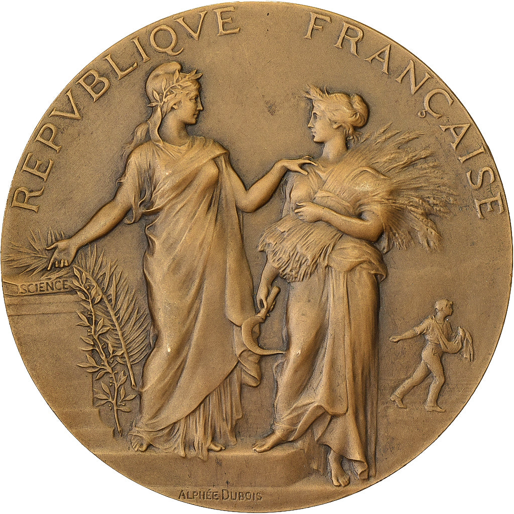 France, Médaille, Concours Central Hippique de Paris, 1908, Bronze, SPL