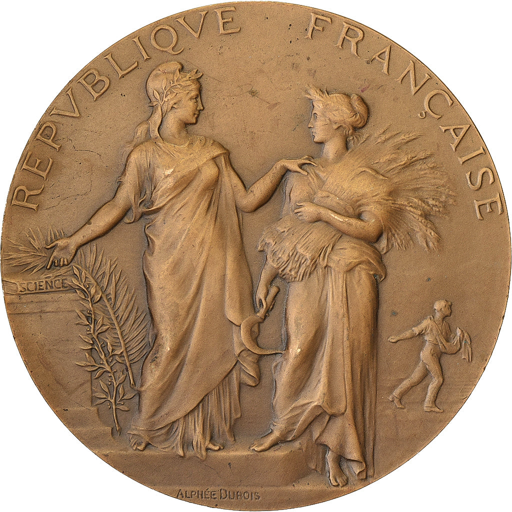France, Médaille, Concours Central Hippique de Paris, 1909, Bronze, SUP