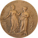 France, Médaille, Concours Central Hippique de Paris, 1909, Bronze, SUP