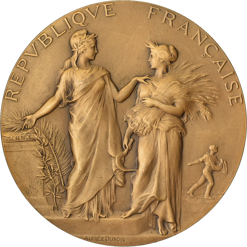 France, Médaille, Concours Central Hippique de Paris, 1907, Bronze, SUP