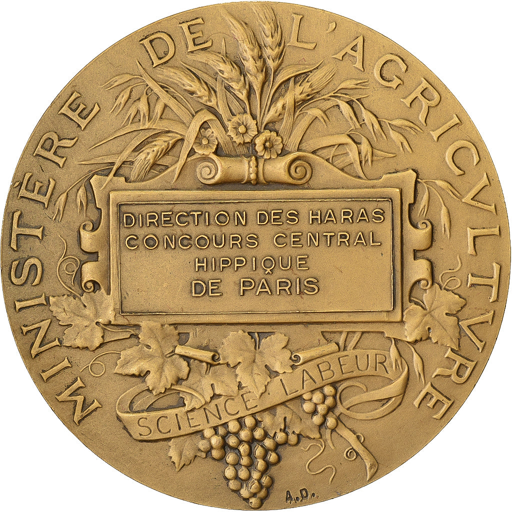 Francia, medaglia, Direction des Haras, Concours Central Hippique de Paris