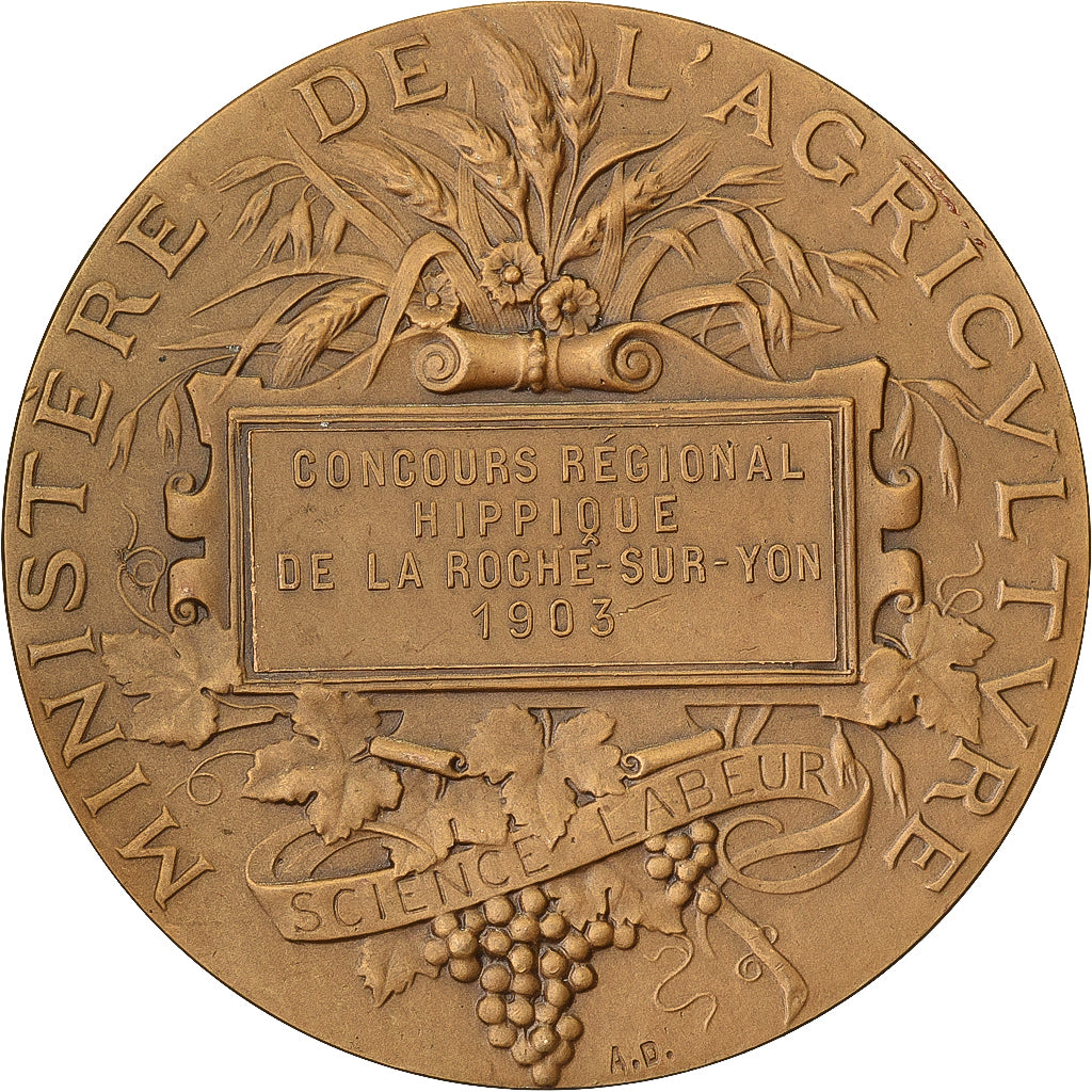 Francia, medaglia, Concours Régional Hippique de La Roche-sur-Yon, 1903