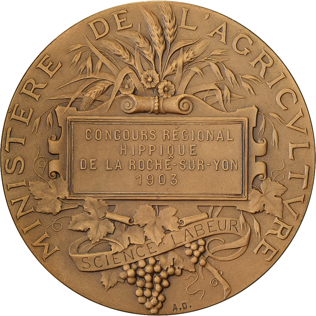 Frankreich, Medaille, Concours Régional Hippique de La Roche-sur-Yon, 1903