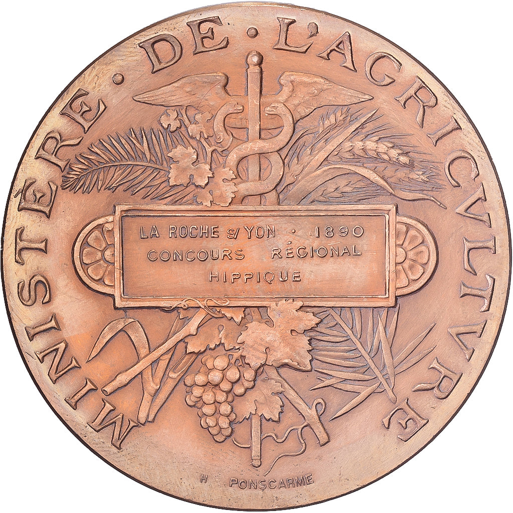 Frankreich, Medaille, Concours Régional Hippique de La Roche-sur-Yon, 1890