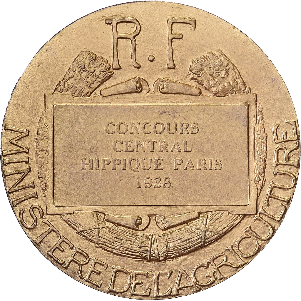 Frankreich, Medaille, Concours Central Hippique de Paris, 1938, Vermeil
